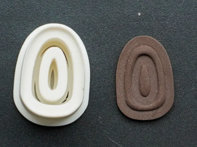 Oval Polymer Clay Cutter Earrings Necklaces