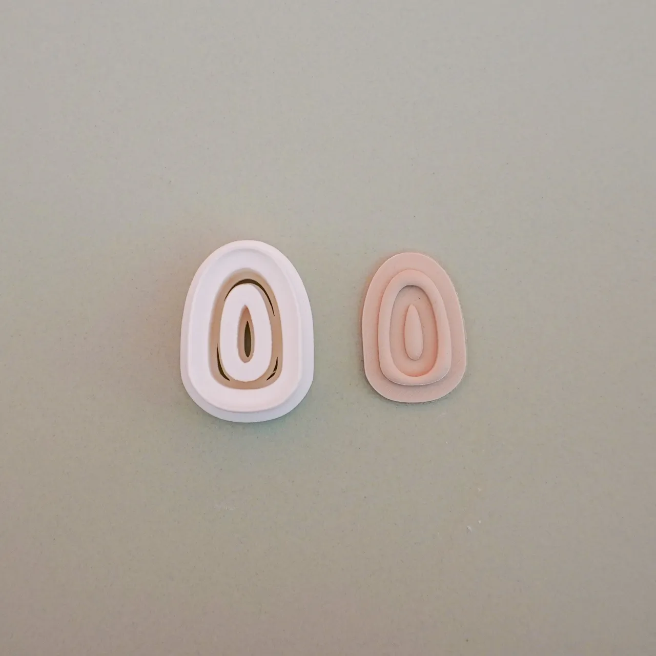 Oval Polymer Clay Cutter Earrings Necklaces view 3