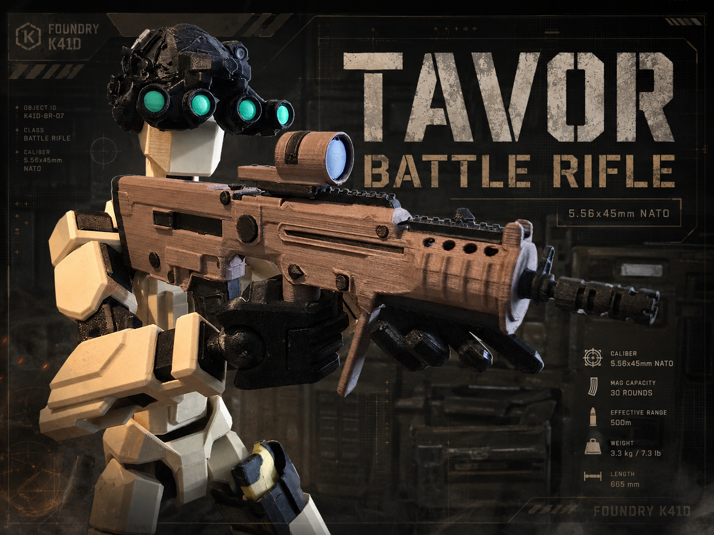 Dummy 13 Tavor Battle Rifle