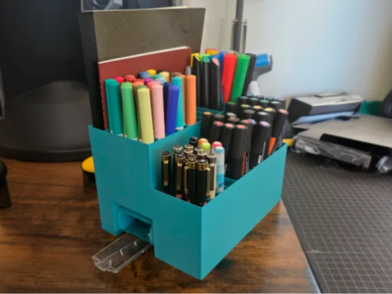 Pen holder for 96 markers, pens, and brushes