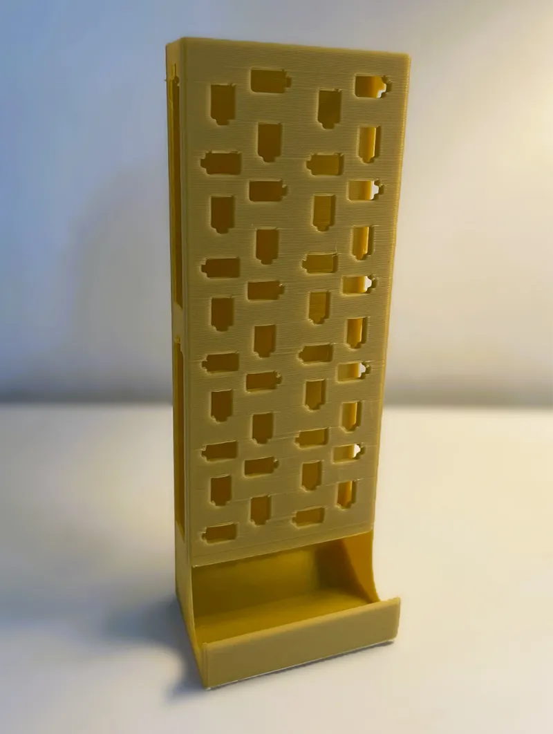AA Battery Holder for Ikea Skadis Board