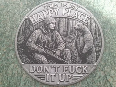 happy place famale bear hunter