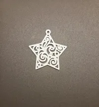 Set de breloques de Noël — arbre, chaussette, lune, étoile — photo 3