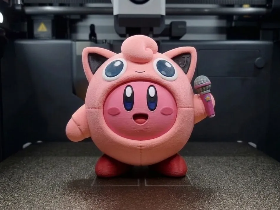 Kirby in Jigglypuff Costume - Free 3D Print Model - MakerWorld