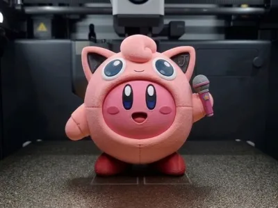 Kirby in Jigglypuff Costume 