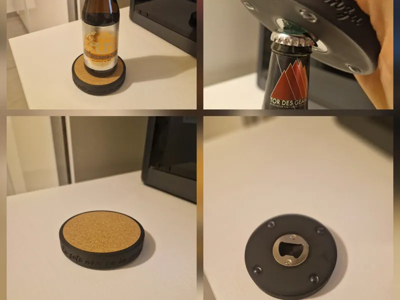 bottle opener coaster