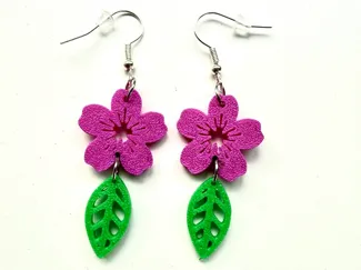 Pendientes flor de cerezo