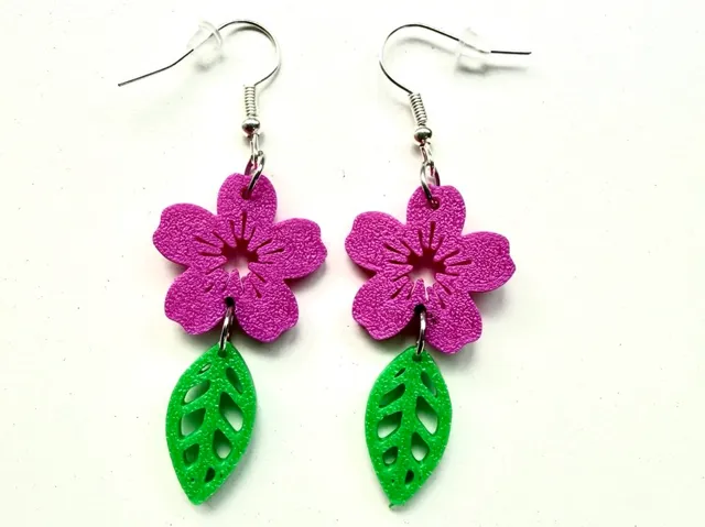 Pendientes flor de cerezo