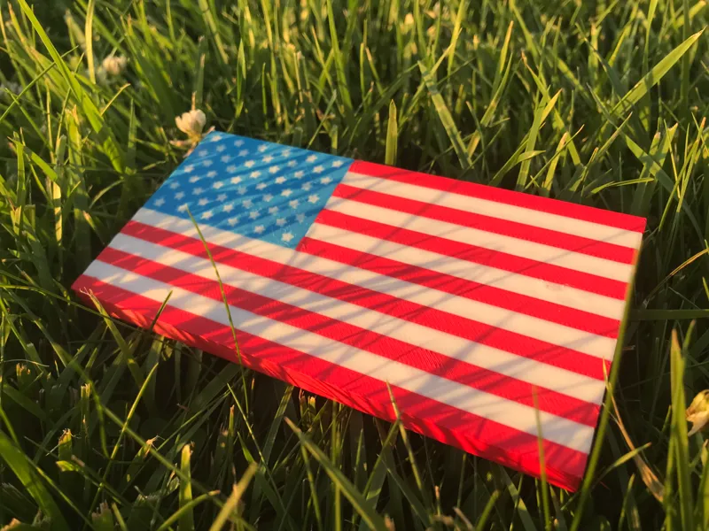 USA flag multi color