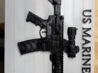 US Marine M4 Carbine Wall Art