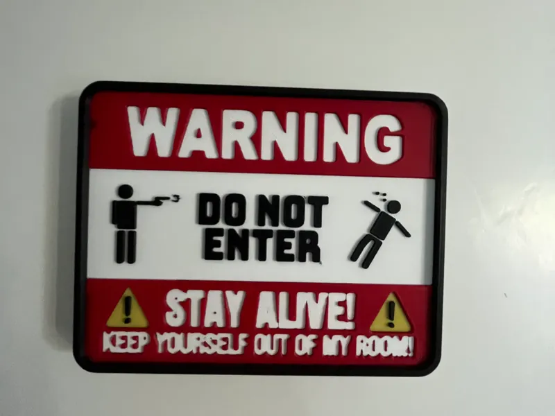 Do Not Enter Stay Alive Sign