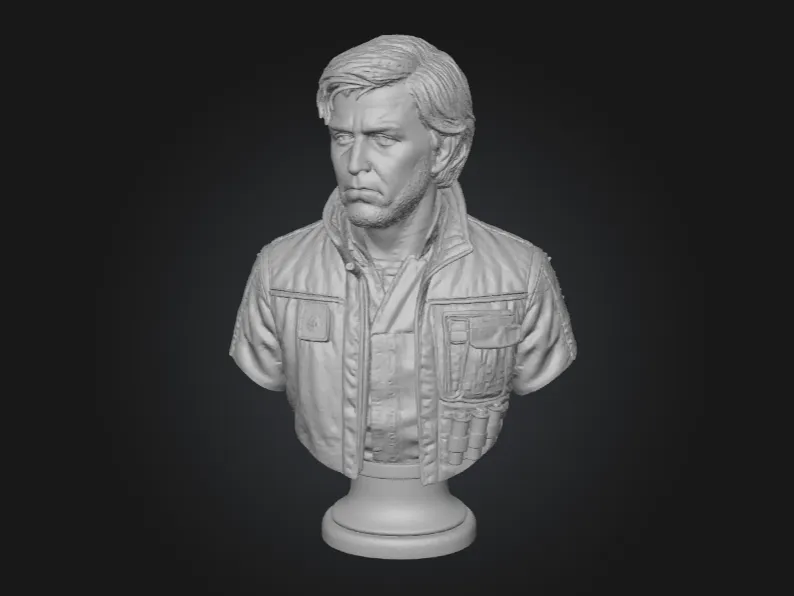 Cassian Bust – Realistic 3D Printable Sculpture