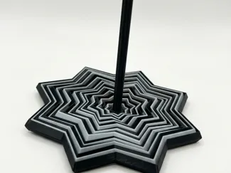 Black & White Star Fidget (Print in place)