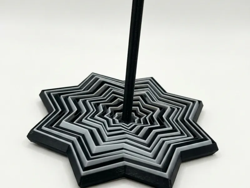 Black & White Star Fidget (Print in place)