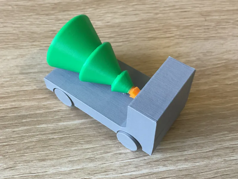Print in place Toy Car (Tree hauler/truck)
