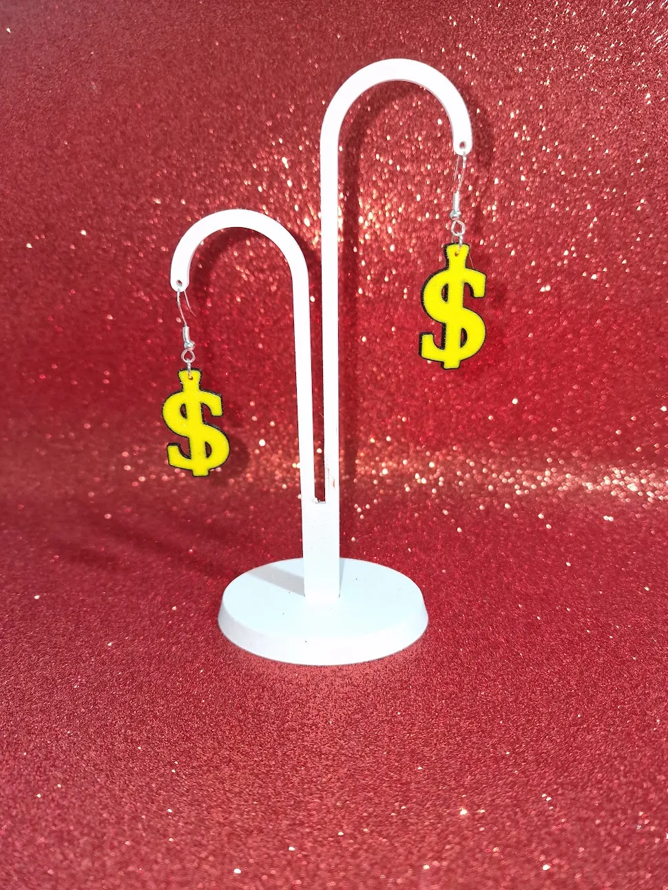 Dollar earrings view 3