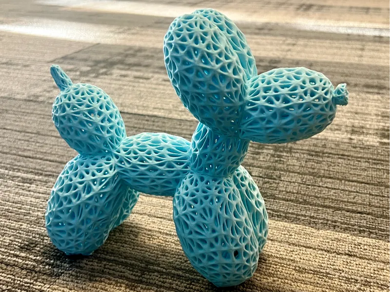 Dog Balloon Voronoi Sculpture