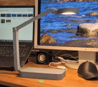 Lampe de bureau pliable avec pot à crayons — photo 2