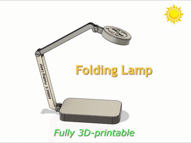 Arina's Folding Lamp