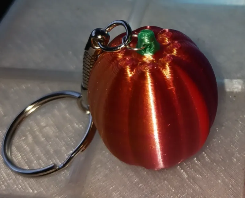 Pumpkin keychain