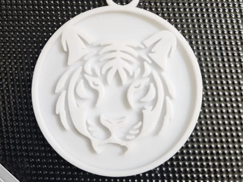 Tiger Pendent for Painting or Coloring