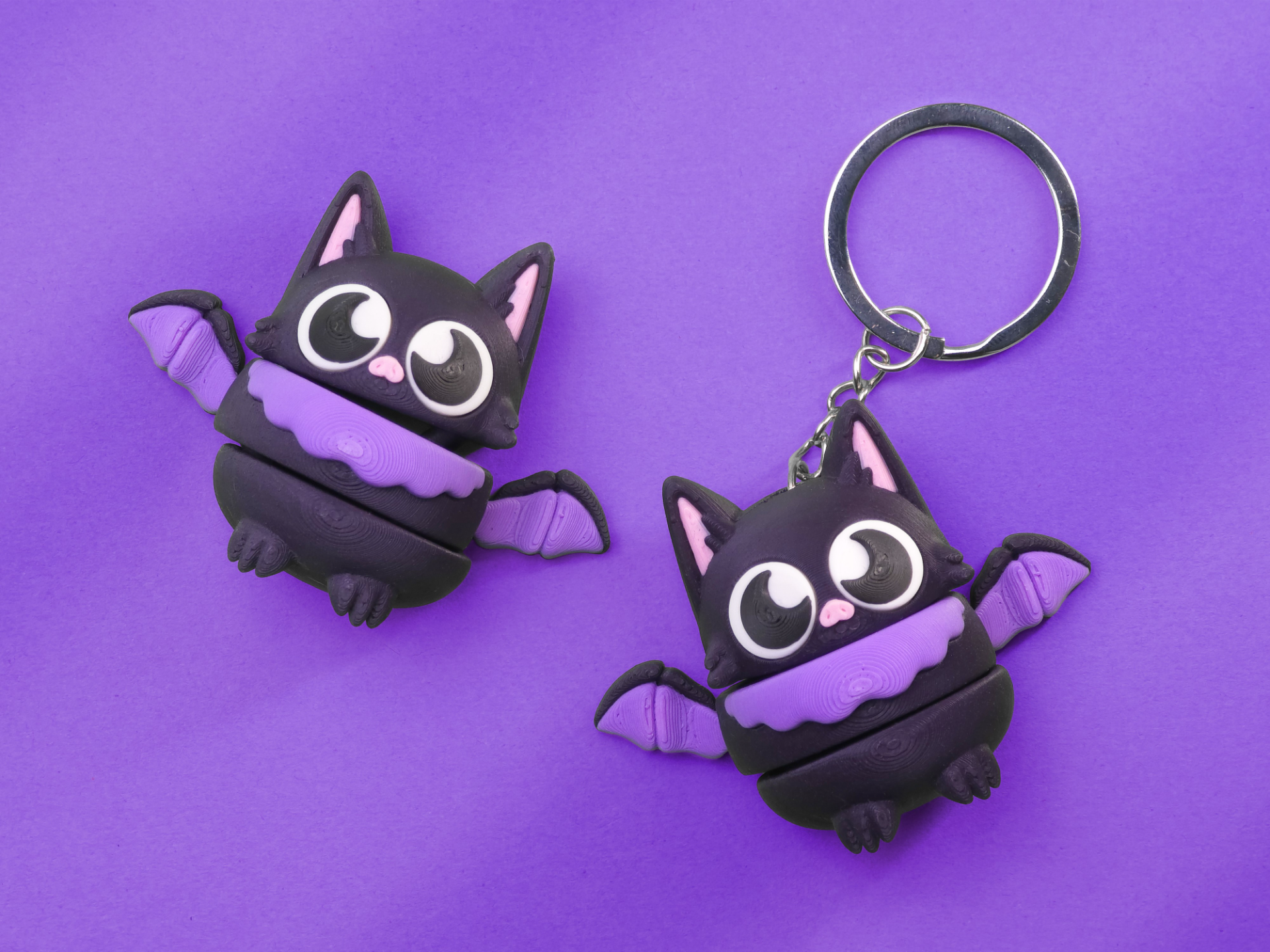 EGGO bat - cute flexi toy and keychain