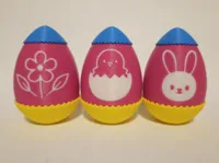 Eggs multicolor with artwork