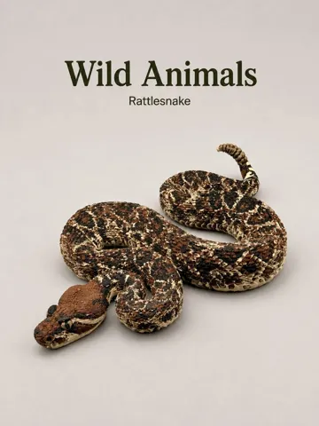 Modelo para impresión 3D: Rattlesnake — vista de referencia 2