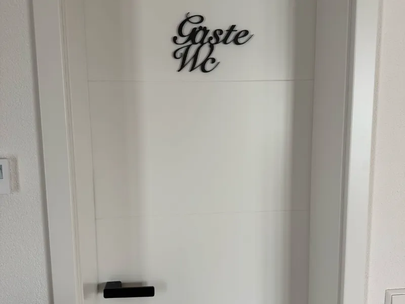 Gäste Wc Schriftzug