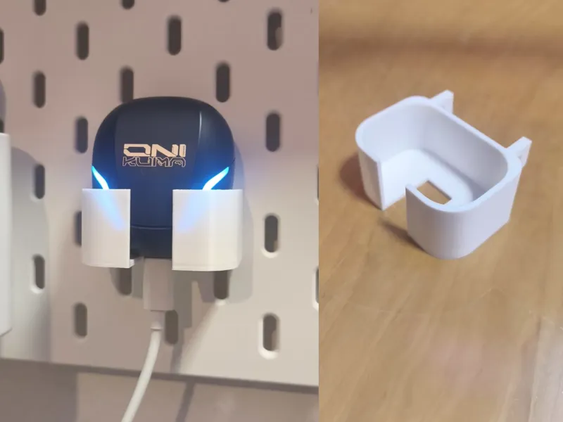 IKEA Skadis TWS Headphone Holder w. Cable Cutout