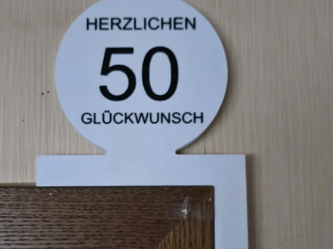 50 Geburtstag  Tür
