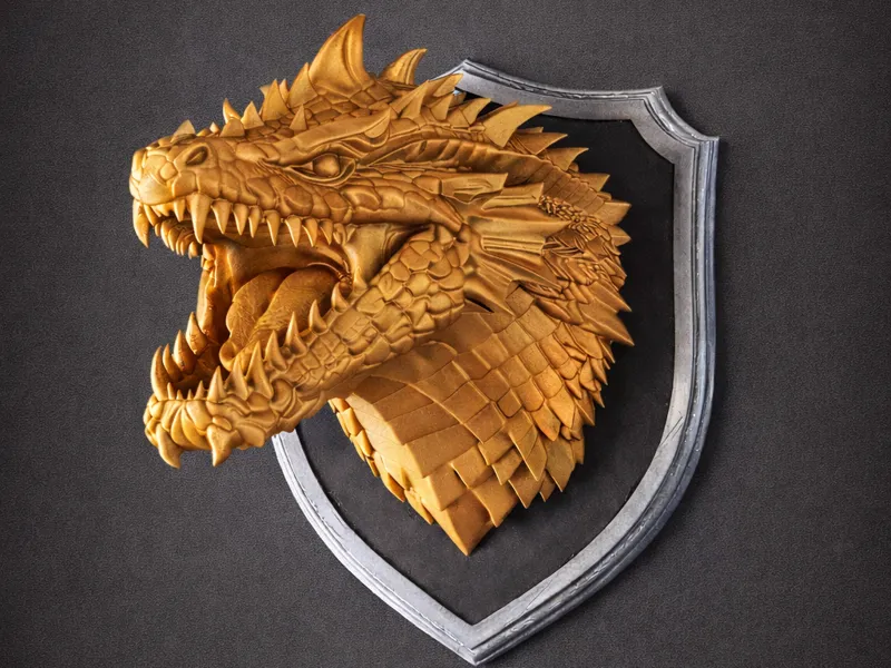 Wall Mounted Dragon Head – Fantasy Trophy Decor