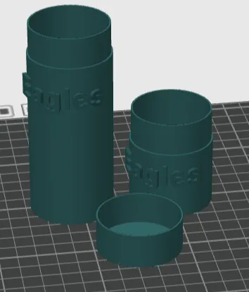 Tube de rangement pour pièces Silver Eagle