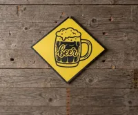 Raised sign