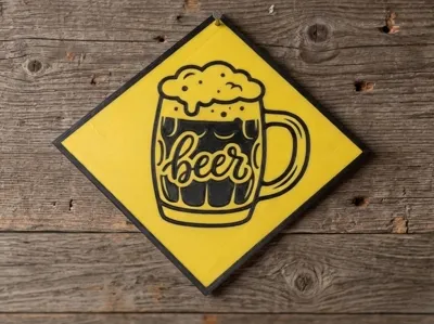 Beer Warning Sign