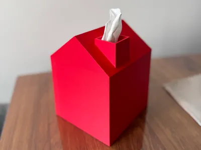 Tissue Box Cover House