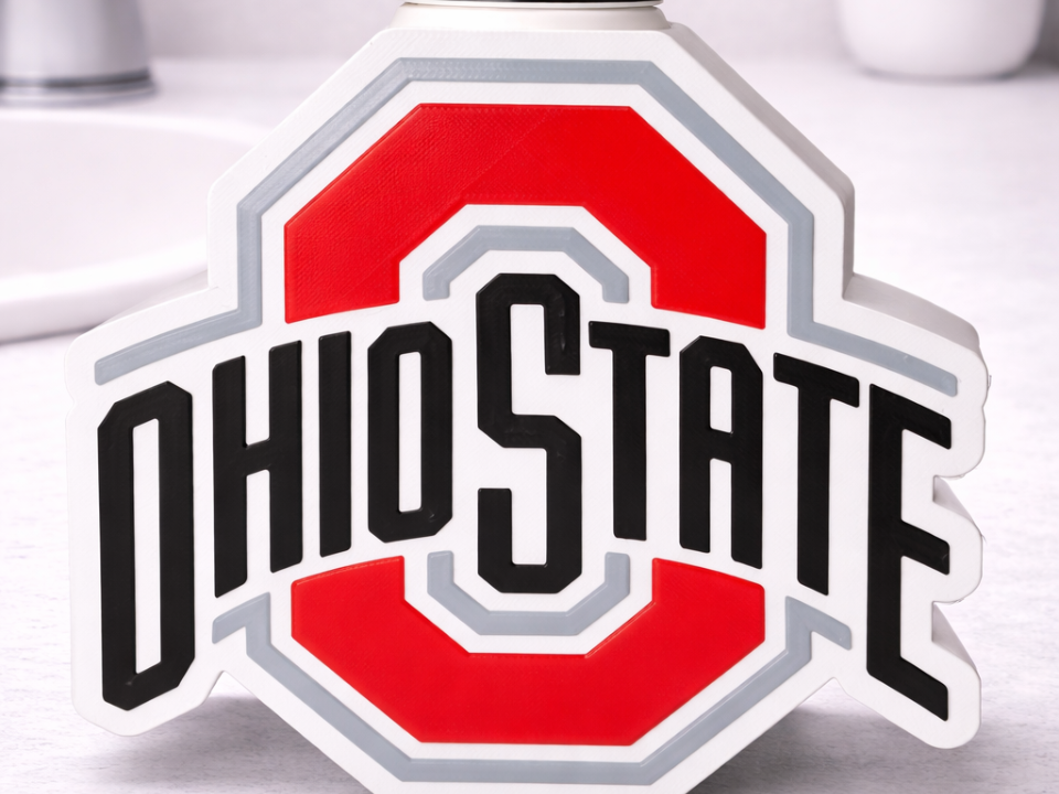 Ohio State Buckeyes BBW Foaming Soap Holder