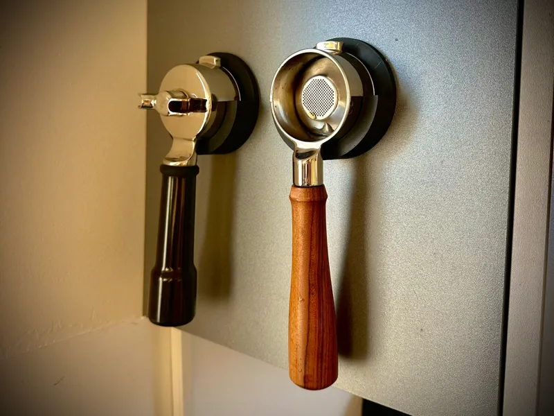 Halterung Siebträger 54mm mit Bohrung oder kleben