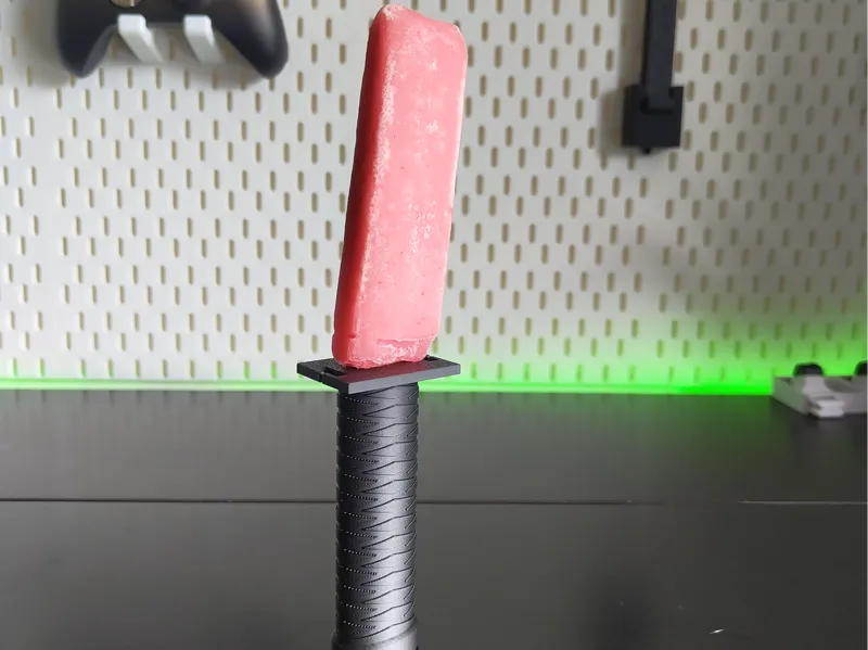 Katana popsicle handle