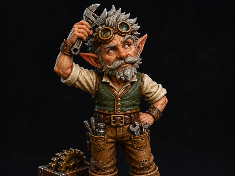 Gnome Artificer – DnD Supportless Mini