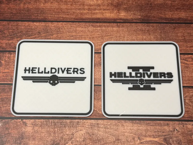 Helldivers One and Two Drinks Coasters