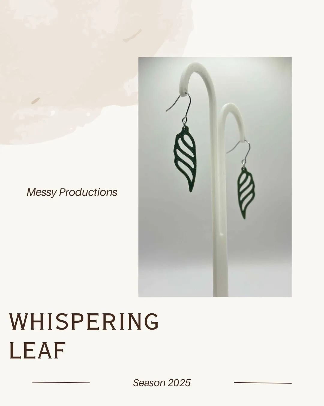 Leaf Earrings - No AMS view 2