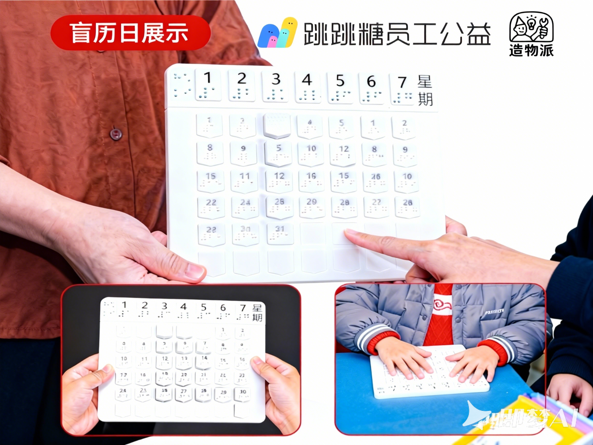 视障儿童日历板教具