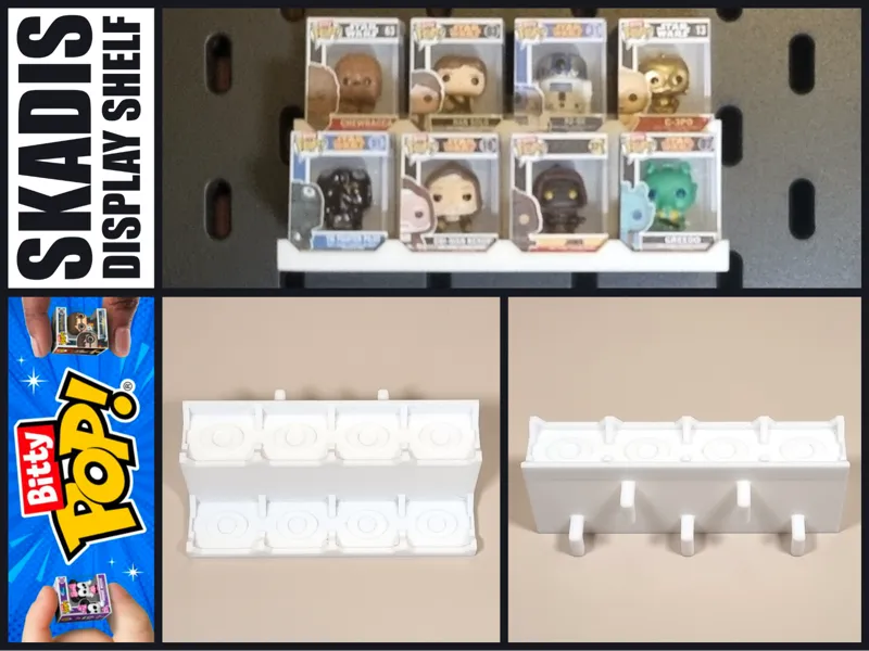Bitty Pop Skadis Display Shelf