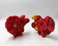 Heart Split Magnets 0.2mm layer, 2 walls, 8% infill