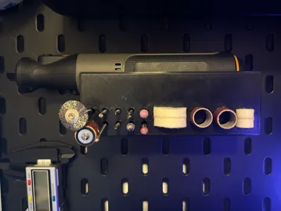 Worx Rotary Tool + Bits Holder/Mount IKEA Skadis