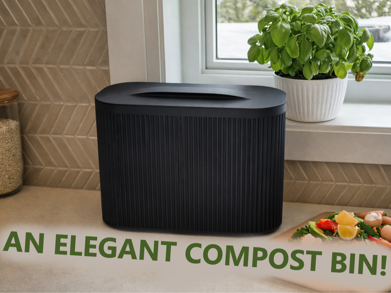 An elegant compost bin !