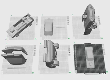 Modelo para impresión 3D: Fast & Furious, Toretto Dodge Charger Popcorn Buck — vista de referencia 3