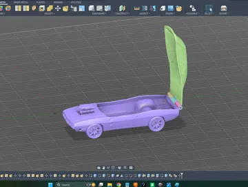Modelo para impresión 3D: Fast & Furious, Toretto Dodge Charger Popcorn Buck — vista de referencia 5