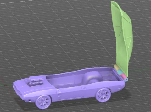Modelo para impresión 3D: Fast & Furious, Toretto Dodge Charger Popcorn Buck — referencia de MakerWorld